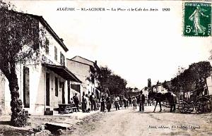 EL ACHOUR - LA PLACE ET LE CAFE DES ARTS - 1920